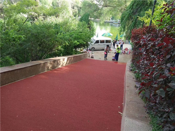 仙桃彩色路面施工